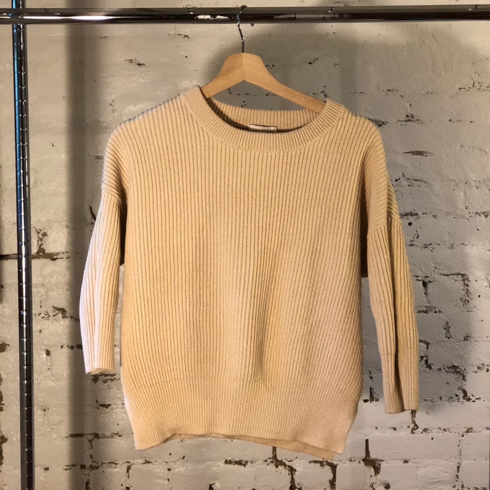 Cream cotton Cos sweater